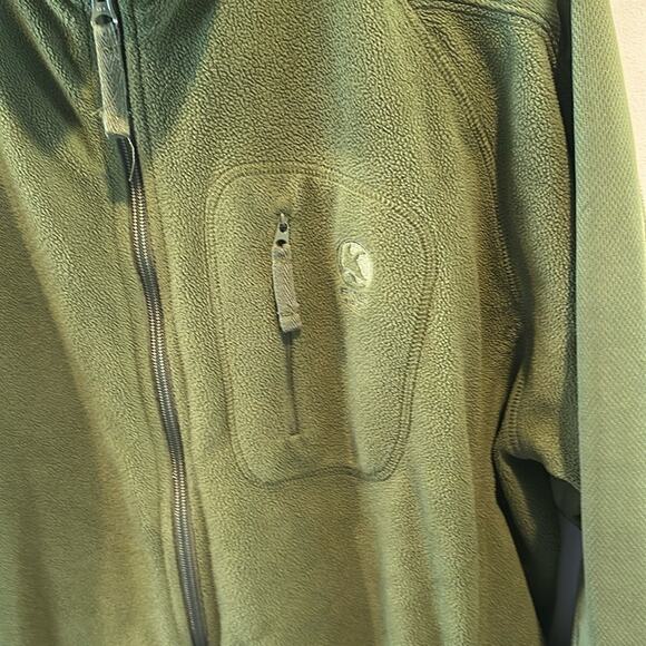 Gander Mountain Men’s Large Green Fleece Full Zip Jacket - Picture 4 of 10